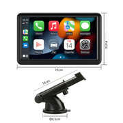 Écran CarPlay Sans Fil 7" avec Support Ventouse – Compatible Android Auto