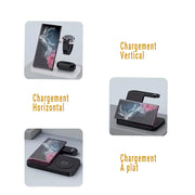 Station de Chargement Telephone 4 en 1 sans fil