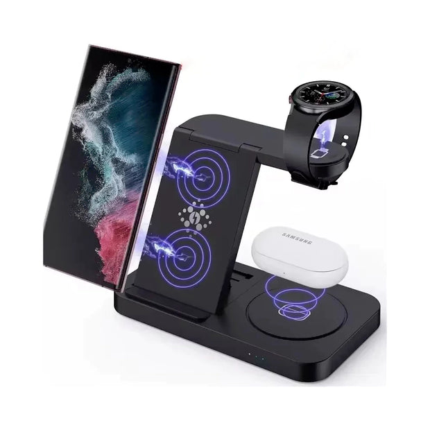 Station de Chargement Telephone 4 en 1 sans fil