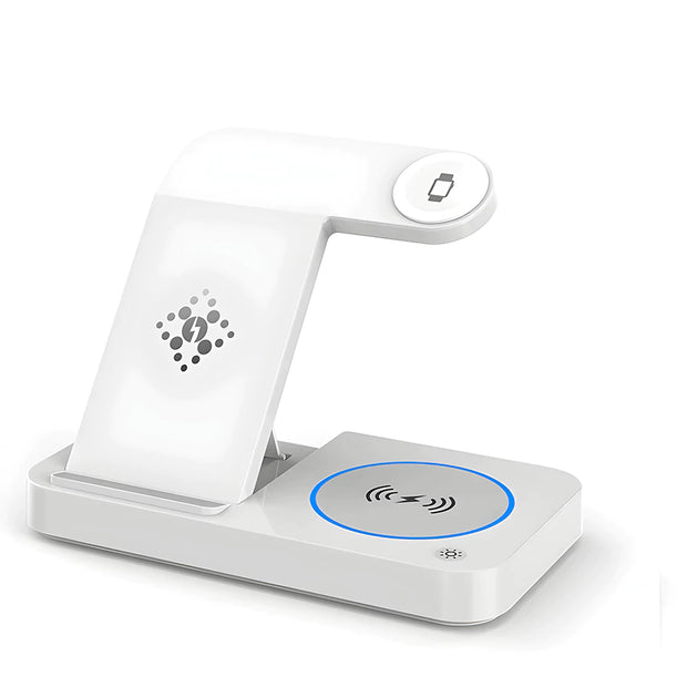 🔋 Station de Charge Sans Fil 4 en 1 pour Samsung – Compatible Smartphones, Montres, Écouteurs et Plus