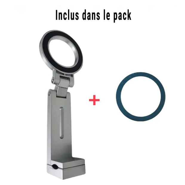 Support Téléphone Avion Pliable Universel – iPhone, Samsung, Pixel, MagSafe – Portable, Stable, Idéal Voyage & Bureau