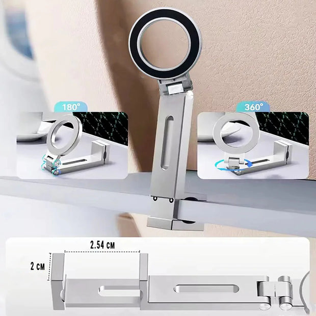 Support Téléphone Avion Pliable Universel – iPhone, Samsung, Pixel, MagSafe – Portable, Stable, Idéal Voyage & Bureau