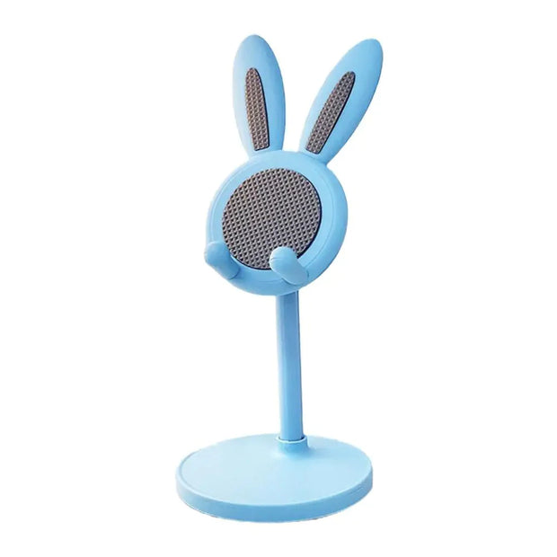 Support Téléphone Lapin Mignon En Résine JAWSEU - Porte Smartphone Universel Pour Bureau, Tablette, Cadeau Adorable