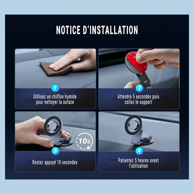 Support Téléphone MagSafe pour Tesla – Fixation Écran & Tableau de Bord