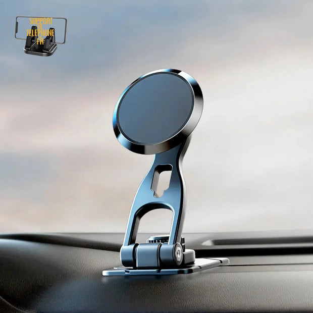 Support Téléphone Magnétique Fixation Écran Voiture – Collage 3M Ultra Stable, Rotation 360°


