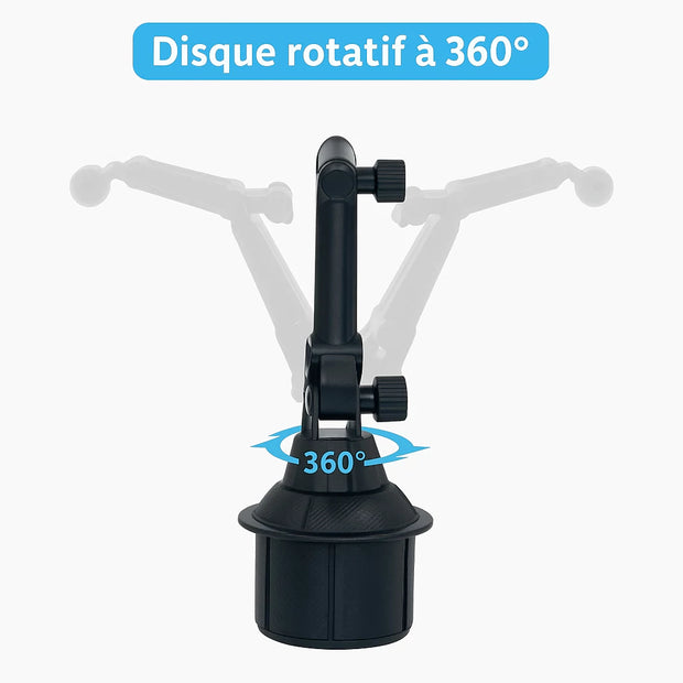 Support Telephone Porte Gobelet Chargeur sans fil