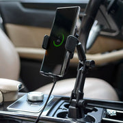 Support Telephone Porte Gobelet Chargeur sans fil