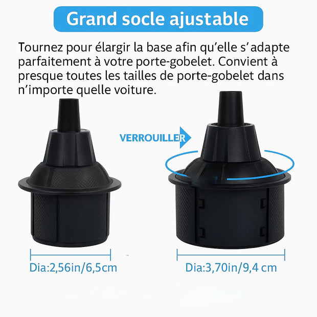 Support Telephone Porte Gobelet Chargeur sans fil