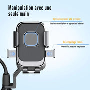 Support Téléphone Scooter Universel - Rotation 360° - Verrouillage Automatique