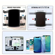 Support Téléphone Voiture 360° – Tableau de Bord – Universel & Compact (4-7")