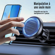 Support Téléphone Magnétique Rotatif 360° – Fixation Ultra-Stable pour Voiture (4" à 7")