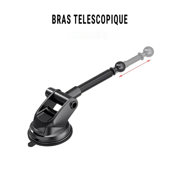 Support Téléphone Voiture MagSafe avec Ventouse et Bras Réglable