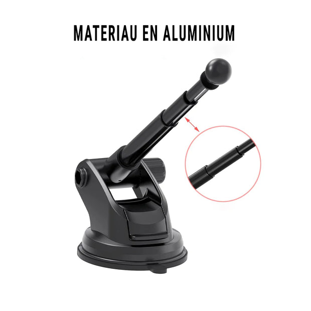 Support Téléphone Voiture MagSafe avec Ventouse et Bras Réglable
