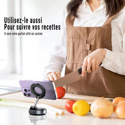 Support Téléphone Voiture Magnétique Premium – Ventouse Mécanique Haute Adhérence