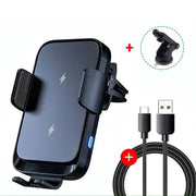 Support Telephone Voiture Pare Brise Chargeur sans fil