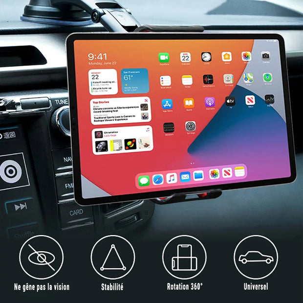 Support Téléphone Universel avec Ventouse Puissante – Rotation 360