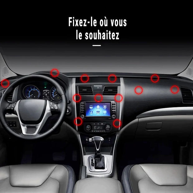 Support téléphone voiture magnétique puissant – iPhone Samsung Android – Tableau de bord