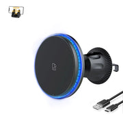 Support de téléphone avec chargeur magnétique sans fil pour voiture – Fixation grille d’aération