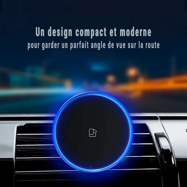 Support de téléphone avec chargeur magnétique sans fil pour voiture – Fixation grille d’aération