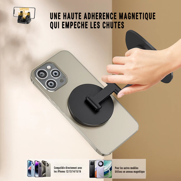 Support de téléphone de bureau magnétique – Compatible iPhone 12 à 16 (mini, Pro, Pro Max)