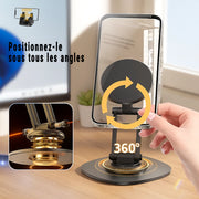 Support de téléphone de bureau magnétique – Compatible iPhone 12 à 16 (mini, Pro, Pro Max)