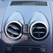 Support téléphone Nissan Qashqai J10 (2007 à 2013) – Fixation entre grilles d’aération, maintien par gravité, verrouillage mécanique