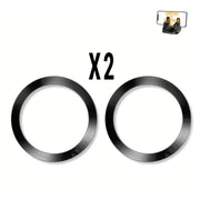 Anneaux métalliques (x2) – Disques magnétiques universels pour supports téléphone