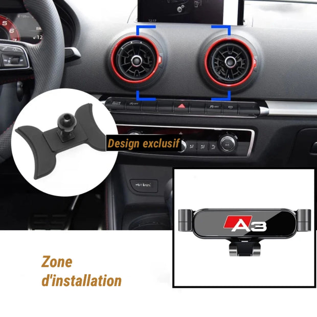 Support téléphone Audi A3/S3 8V – Nouveau modèle