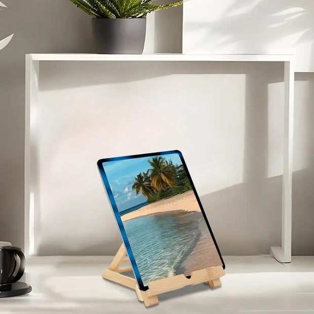 Support Telephone en Bois Pliable