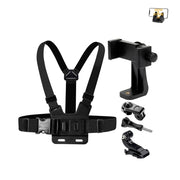 Sangle de poitrine rotative 360° pour smartphone et GoPro – Support caméra d’action pour sport extrême (ski, VTT, moto, équitation)