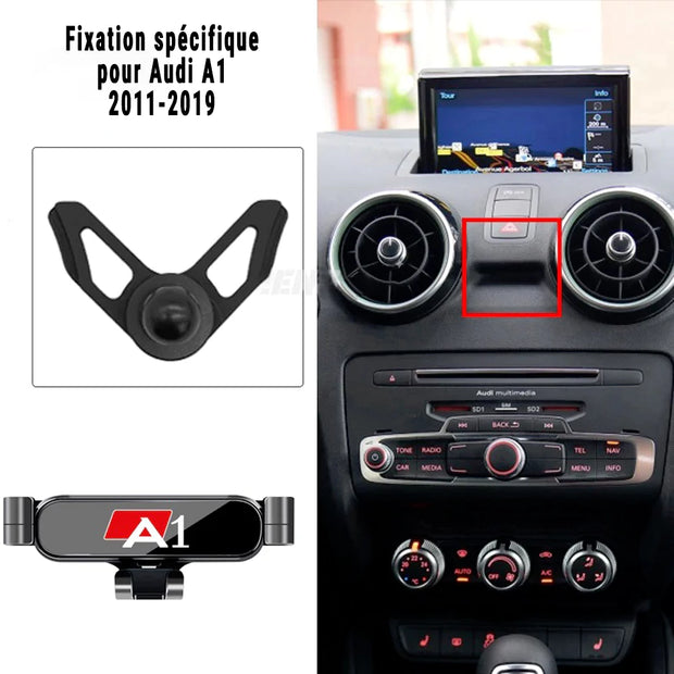 Support de téléphone Audi A1 Sportback 5 portes (2011-2019)