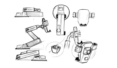 Support telephone camion poid lourd croquis