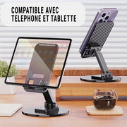 Support Téléphone Pliable Rotatif – Confort et Mobilité au Quotidien