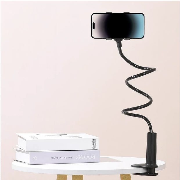 Support Téléphone Flexible 360° – Fixation Lit & Bureau Universelle