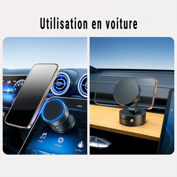Support Téléphone Magnétique à Ventouse Ultra Puissant – Fixation Universelle