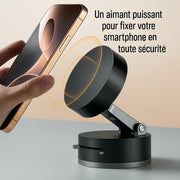 Support Téléphone Magnétique à Ventouse Ultra Puissant – Fixation Universelle