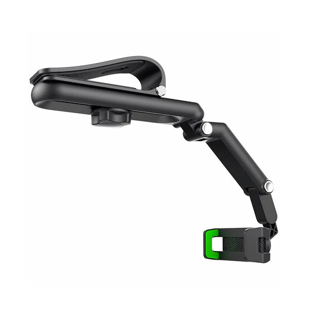 Support Téléphone Voiture Pare-Soleil 360° – Universel, Rotation Multi-Angles, Compatible iPhone & Android