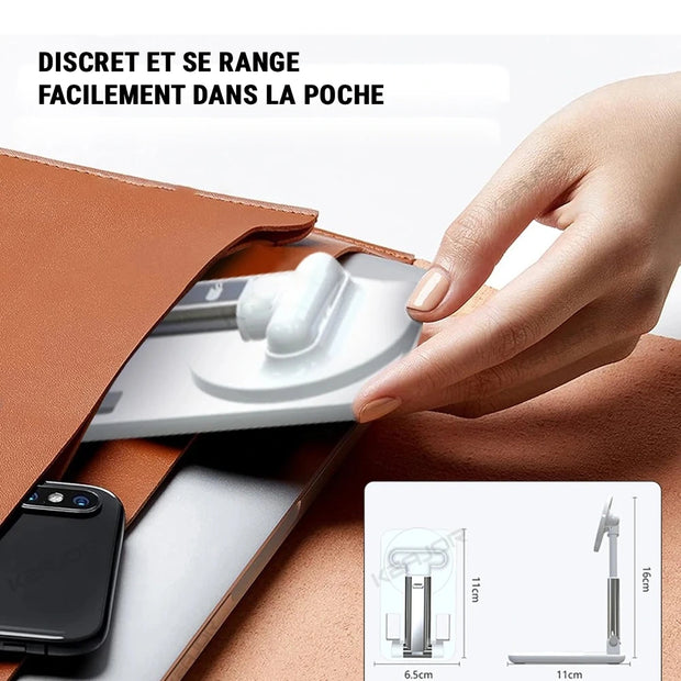 Support de téléphone magnétique pliable et réglable
