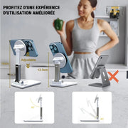 Support de téléphone magnétique pliable et réglable