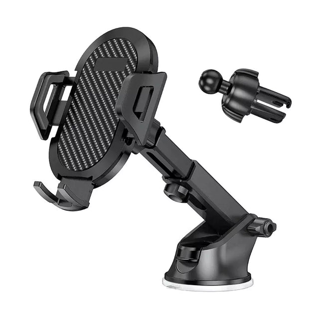 Support Téléphone Voiture Universel – Ventouse + Clip – Pare-Brise / Tableau de Bord