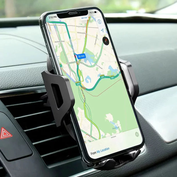 Support Téléphone Voiture Universel – Ventouse + Clip – Pare-Brise / Tableau de Bord