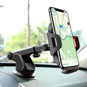 Support Téléphone Voiture Universel – Ventouse + Clip – Pare-Brise / Tableau de Bord