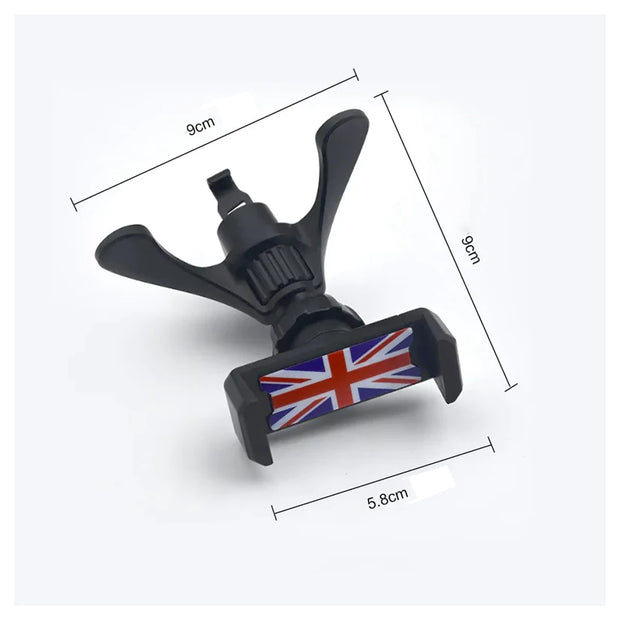 Support Téléphone Voiture Mini Cooper – Compatible Grille de Ventilation & Tableau de Bord