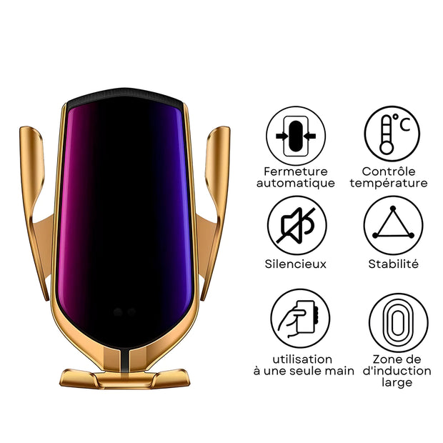 Support Telephone Voiture Chargeur Intelligent