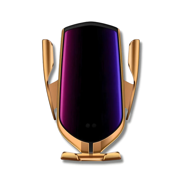 Support Telephone Voiture Chargeur Intelligent Or