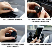 Support Telephone Voiture Aimant multi surface