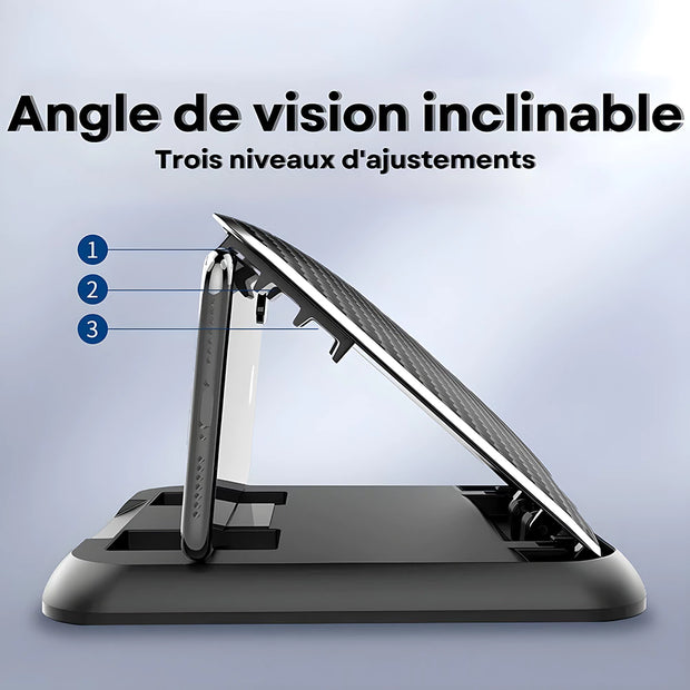 Support Telephone Tableau de Bord Pliable