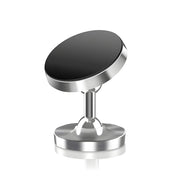Support Telephone Voiture Aimant Double Rotation Argent
