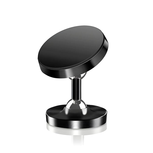 Support Telephone Voiture Aimant Double Rotation Noir