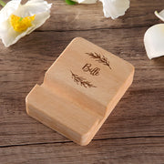 Support Telephone en Bois Personnalisé